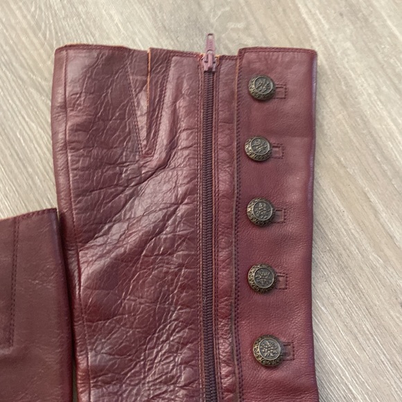 Miz Mooz Henley burgundy leather boots - Picture 10 of 16